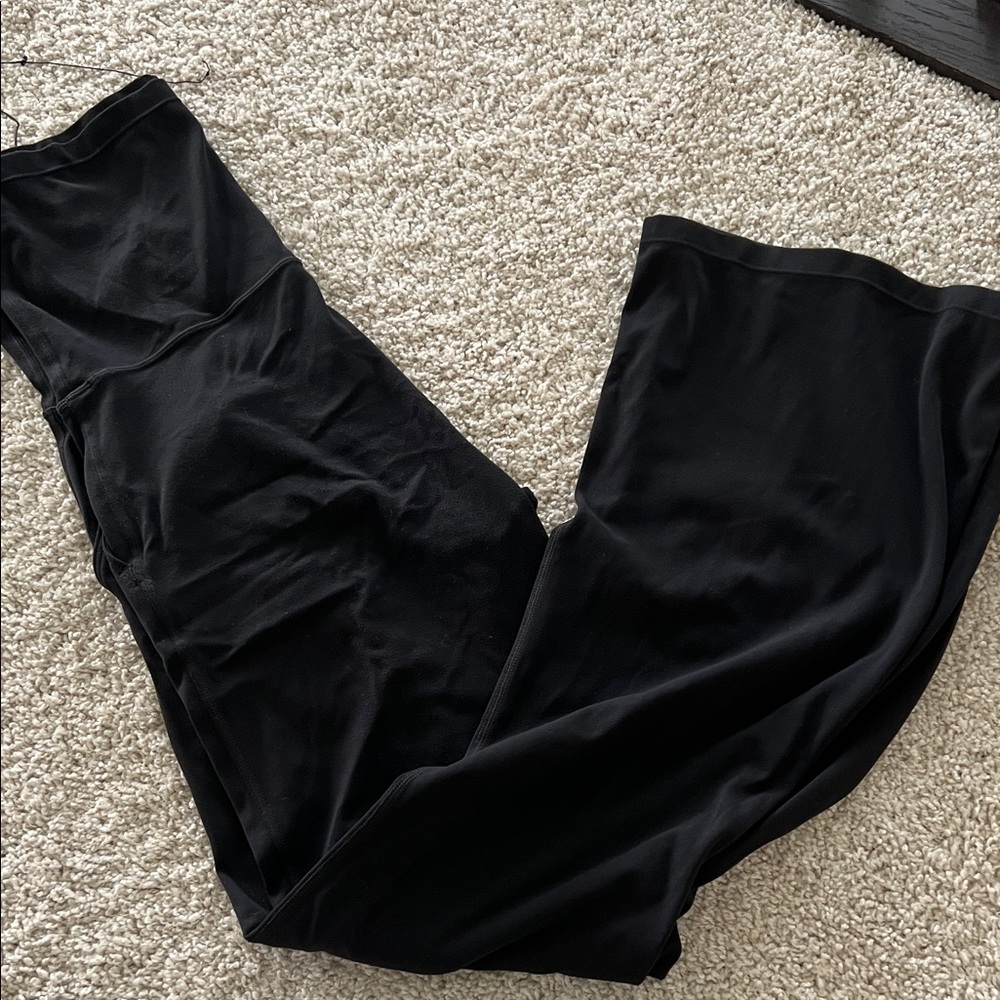 CRZ YOGA Black MATERNITY Flare Pants